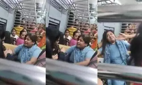 ട്രെയിനിൽ വനിതായാത്രക്കാർ തമ്മിൽ കൂട്ടത്തല്ല്; പൊലീസ് ഉദ്യോഗസ്ഥക്കുൾപ്പെടെ പരിക്ക്