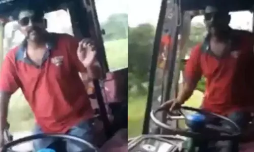 ഡാൻസ് ചെയ്ത് ബസോടിക്കുന്ന ജോമോന്റെ ദൃശ്യങ്ങൾ പുറത്ത്