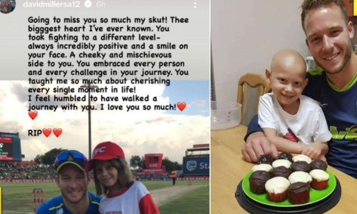 ഡേവിഡ് മില്ലറുടെ ലിറ്റിൽ റോക്ക്സ്റ്റാർ ലോകത്തോട് വിടപറഞ്ഞു; വികാര നിർഭര കുറിപ്പുമായി താരം