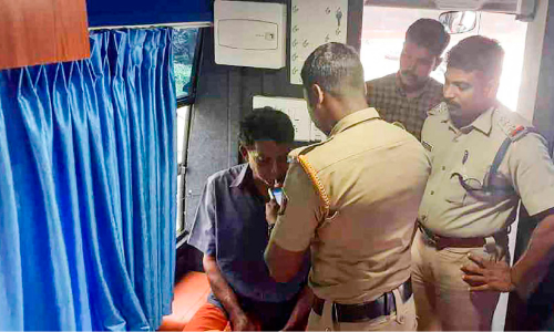 Alco scan van caught more than 10 people who were driving under the influence of alcohol