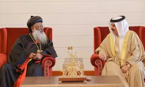 കാതോലിക്കാ ബാവ ഹമദ് രാജാവുമായി കൂടിക്കാഴ്ച നടത്തി