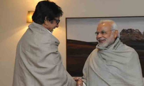 PMs Birthday Note For Remarkable Film Personality Amitabh Bachchan