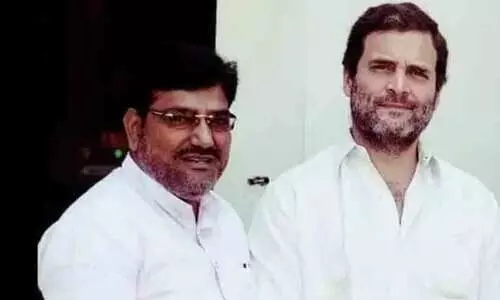 Brijlal Khabri with rahul gandhi
