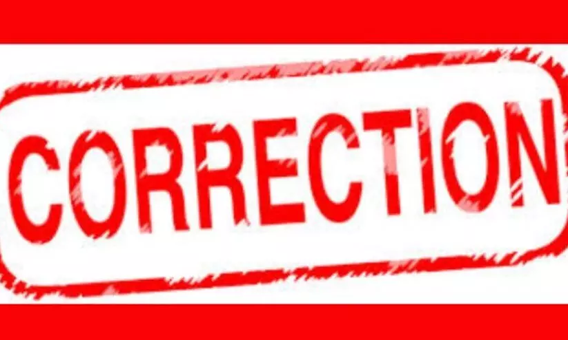 certificate correction