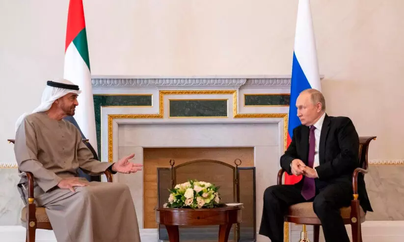 UAE President in Russia UAE President in Russia