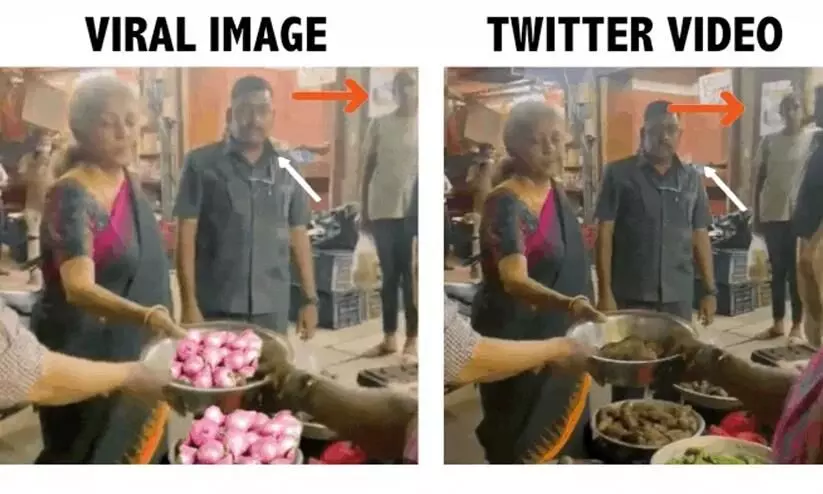 Fact Check: No, the Finance Minister Nirmala Sitharaman Was Not Seen Purchasing Onions