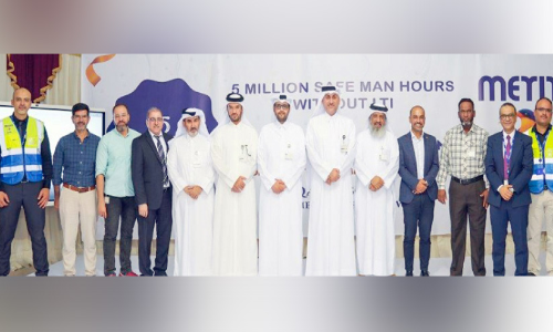 സുരക്ഷിത തൊഴിൽ മണിക്കൂറുകൾ പൂർത്തിയാക്കി അശ്ഗാൽ