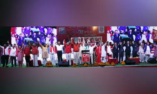 സി.പി.ഐ പാർട്ടി കോൺഗ്രസിൽ 30 വിദേശ പ്രതിനിധികള് സി.പി.ഐ പാർട്ടി കോൺഗ്രസിൽ 30 വിദേശ പ്രതിനിധികള്