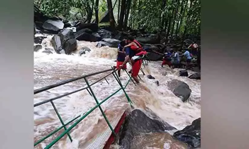 Goa cable bridge collapse: Over 40 rescued from Dudhsagar waterfalls