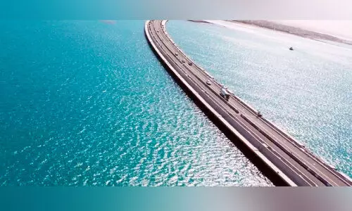 Big tourist sea bridge Shura opened