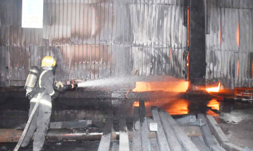 Fire breaks out at steel factory in Dammam