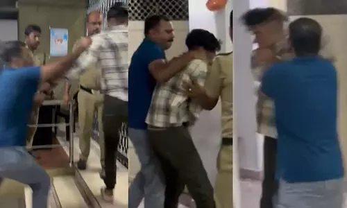 എസ്.എഫ്.ഐ നേതാവിന് എസ്.ഐയുടെ ക്രൂര മർദനം -വിഡിയോ