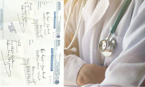 ഭാര്യയുടെ രോഗത്തിൽ വിഷമമുണ്ടെങ്കിൽ ബാറില്‍ പോയി രണ്ടെണ്ണമടിച്ചാൽ മതി; ചികിത്സക്ക് എത്തിയ ദമ്പതികൾക്ക് പരിഹാസ കുറിപ്പടി നൽകി ഡോക്ടർ