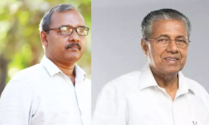 K.K. Surendran, Pinarayi vijayan