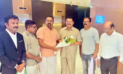 K. Muralidharan MP welcomed in dubai
