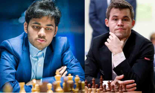 റാപ്പിഡ് ചെസ്: കാൾസനെ കീഴടക്കി അർജുൻ