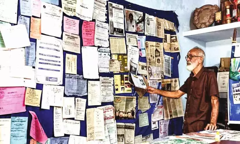 A separate exhibition with the history of Vallikunnu