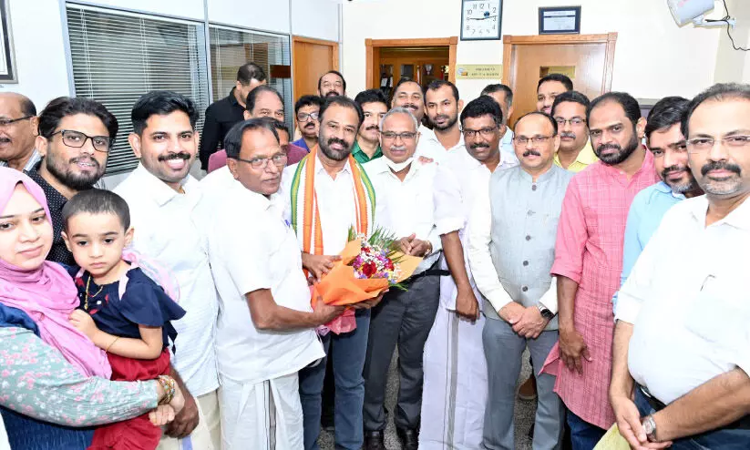 കണ്ണൂർ മേയർക്ക് സ്വീകരണം നൽകി കണ്ണൂർ മേയർക്ക് സ്വീകരണം നൽകി
