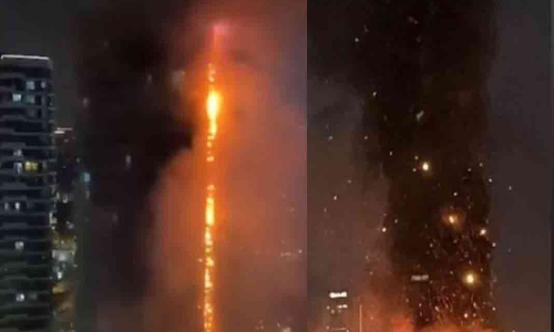 തുർക്കിയിൽ 24നില കെട്ടിടത്തിന് തീപിടിച്ചു -വിഡിയോ