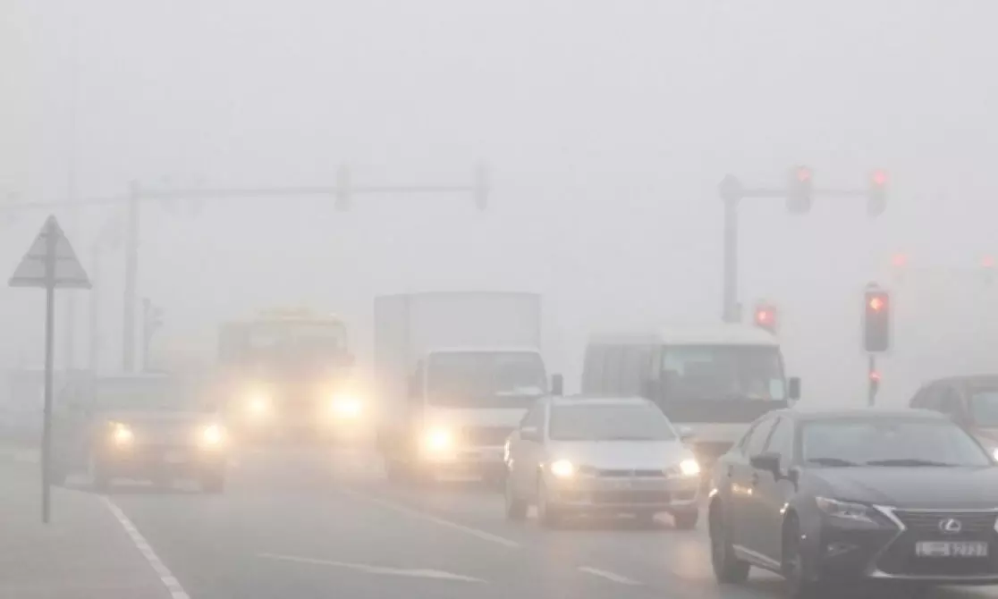 Fog warning in UAE
