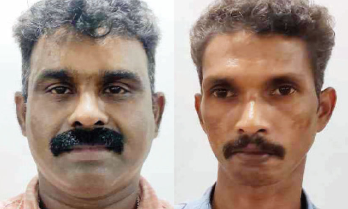 വി​ദേ​ശ​മ​ദ്യ വി​ൽ​പ​ന: ര​ണ്ടു​പേ​ർ അ​റ​സ്റ്റി​ൽ