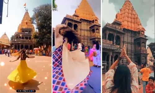 ക്ഷേത്രത്തിൽ ഡാൻസ് ചെയ്ത് റീൽസ്; പെൺകുട്ടികൾക്കെതിരെ അന്വേഷണം