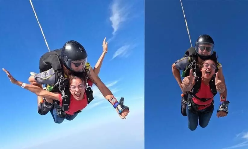 ദുബൈയുടെ ആകാശത്ത് പറന്നുനടന്ന് പ്രിയ നടി; ചിത്രം ഏറ്റെടുത്ത് ആരാധകർ