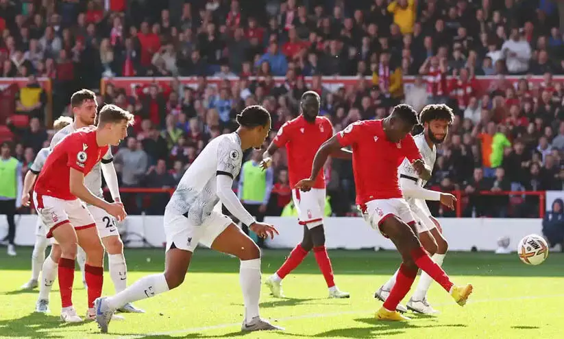 ലിവർപൂളിന് ഞെട്ടിക്കുന്ന തോൽവി; നോട്ടിങ്ഹാം അട്ടിമറിച്ചത് ഒരുഗോളിന് ലിവർപൂളിന് ഞെട്ടിക്കുന്ന തോൽവി; നോട്ടിങ്ഹാം അട്ടിമറിച്ചത് ഒരുഗോളിന്