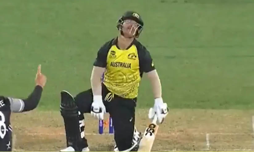 ഇങ്ങനെയുണ്ടോ ഒരു ഔട്ട്! ഡേവിഡ് വാർണറുടെ നിർഭാഗ്യകരമായ പുറത്താകൽ -വിഡിയോ