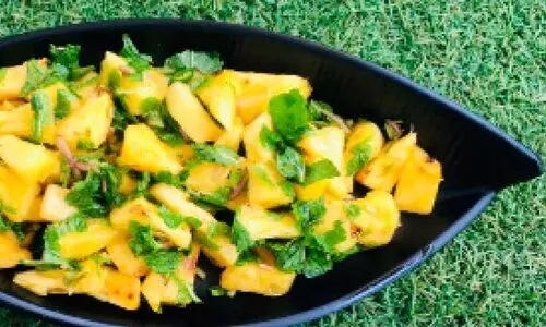 എരിവും പുളിയും മധുരവും ഒത്തു ചേർന്ന പൈനാപ്പിൾ സാലഡ്