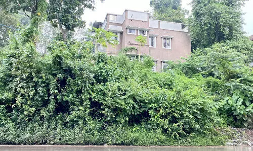 കാടുമൂടി കുറ്റ്യാടി പൊലീസ് സ്റ്റേഷൻ