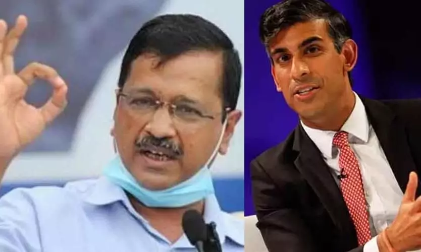 Arvind Kejriwal congratulates Rishi Sunak Arvind Kejriwal congratulates Rishi Sunak