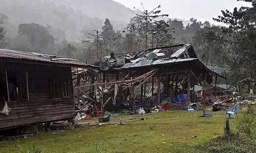 Myanmar air attack Myanmar air attack