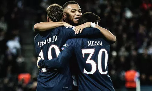ഇരട്ടഗോളുമായി തിളങ്ങി മെസ്സിയും എംബാപ്പെയും; ഏഴടിച്ച് പി.എസ്.ജി; മക്കാബി തരിപ്പണം