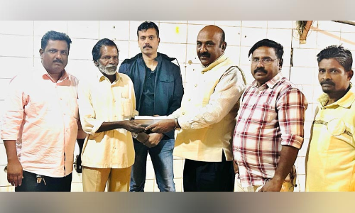 നാട്ടിൽ പോകാൻ കഴിയാതിരുന്ന കൊല്ലം സ്വദേശിക്ക് സഹായവുമായി ഒ.ഐ.സി.സി