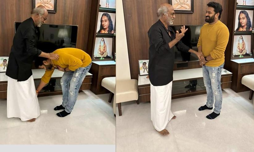 Kantara Movie Success Rishab Shetty meeting Rajinikanths In His Chennai Home Kantara Movie Success Rishab Shetty meeting Rajinikanths In His Chennai Home