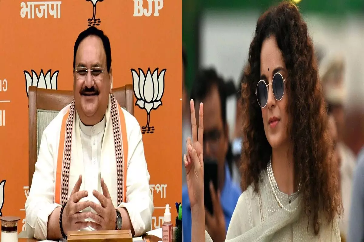 കങ്കണയെ ബി.ജെ.പിയിലേക്ക് സ്വാഗതം ചെയ്യുന്നുവെന്ന് നദ്ദ; സീറ്റ് നൽകുമോയെന്നതിലും പ്രതികരണം കങ്കണയെ ബി.ജെ.പിയിലേക്ക് സ്വാഗതം ചെയ്യുന്നുവെന്ന് നദ്ദ; സീറ്റ് നൽകുമോയെന്നതിലും പ്രതികരണം