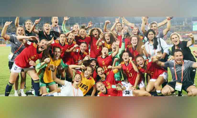 അണ്ടർ 17 വനിത ലോകകപ്പ്: കൊളംബിയയെ വീഴ്ത്തി സ്പെയിനിന് കിരീടം അണ്ടർ 17 വനിത ലോകകപ്പ്: കൊളംബിയയെ വീഴ്ത്തി സ്പെയിനിന് കിരീടം