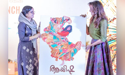 ആയിഷ’യെ വരച്ച് താരമായി ഷംലി ഫൈസൽ