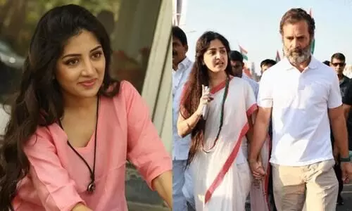 Actor Poonam Kaur explains why Rahul Gandhi held her hand; Sit down...: Priyanka Chaturvedi to troll