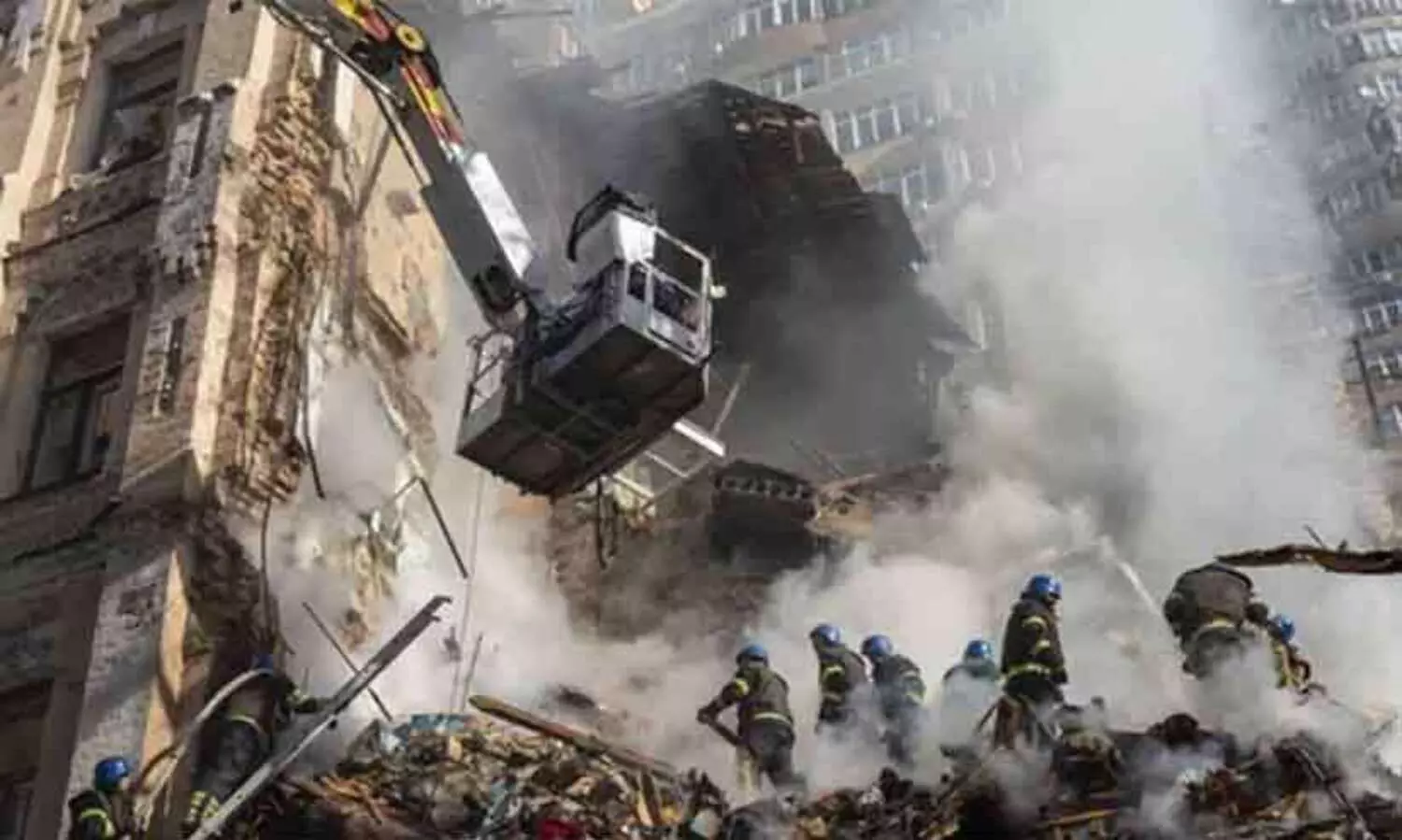 Missile strikes reported across Ukraine including capital Kyiv