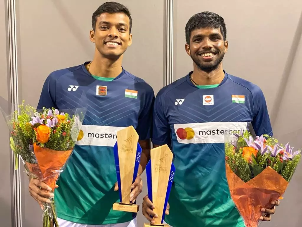 സാത്വിക്സായ് രാജ്- ചിരാഗ് സഖ്യം പാരിസ് ഓപൺ ചാമ്പ്യന്മാർ സാത്വിക്സായ് രാജ്- ചിരാഗ് സഖ്യം പാരിസ് ഓപൺ ചാമ്പ്യന്മാർ