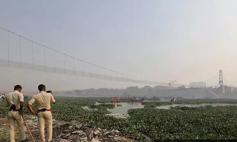 Gujarat Morbi Bridge Collapse: Nine arrested; FIR lodged against bridge maintenance, operation agencies Gujarat Morbi Bridge Collapse: Nine arrested; FIR lodged against bridge maintenance, operation agencies