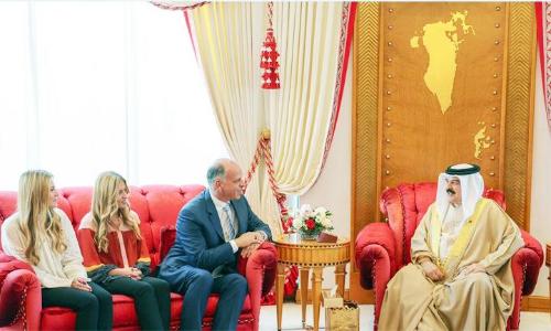 King Hmad received the chairman of the Jordanian Olympic Committee.