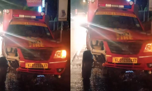 മുഖ്യമന്ത്രിയുടെ  എസ്കോർട്ട് വാഹനം അപകടത്തിൽപ്പെട്ടു