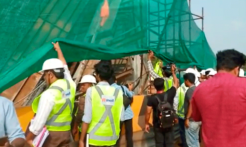 പെരിയ ദേശീയപാതയിലെ അടിപ്പാത തകർച്ച: എൻ.ഐ.ടി സംഘം പരിശോധിച്ചു