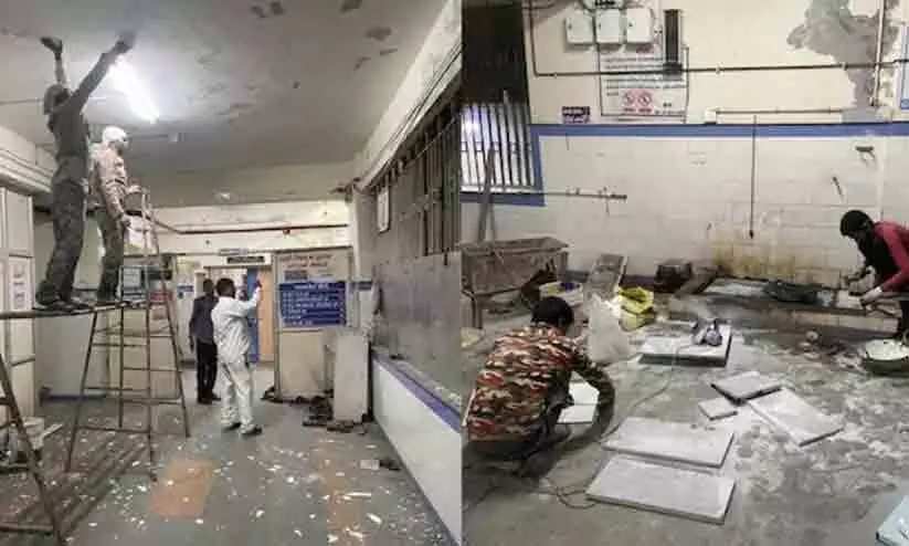 Routine work, says Morbi hospital after Oppn slams renovation ahead of PM Modi’s visit