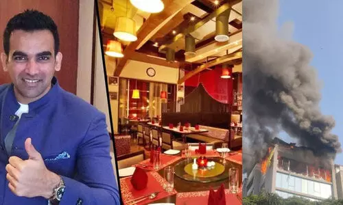 സഹീർ ഖാന്റെ റസ്റ്ററന്റ് അടങ്ങിയ കെട്ടിടത്തിൽ വൻ തീപിടിത്തം