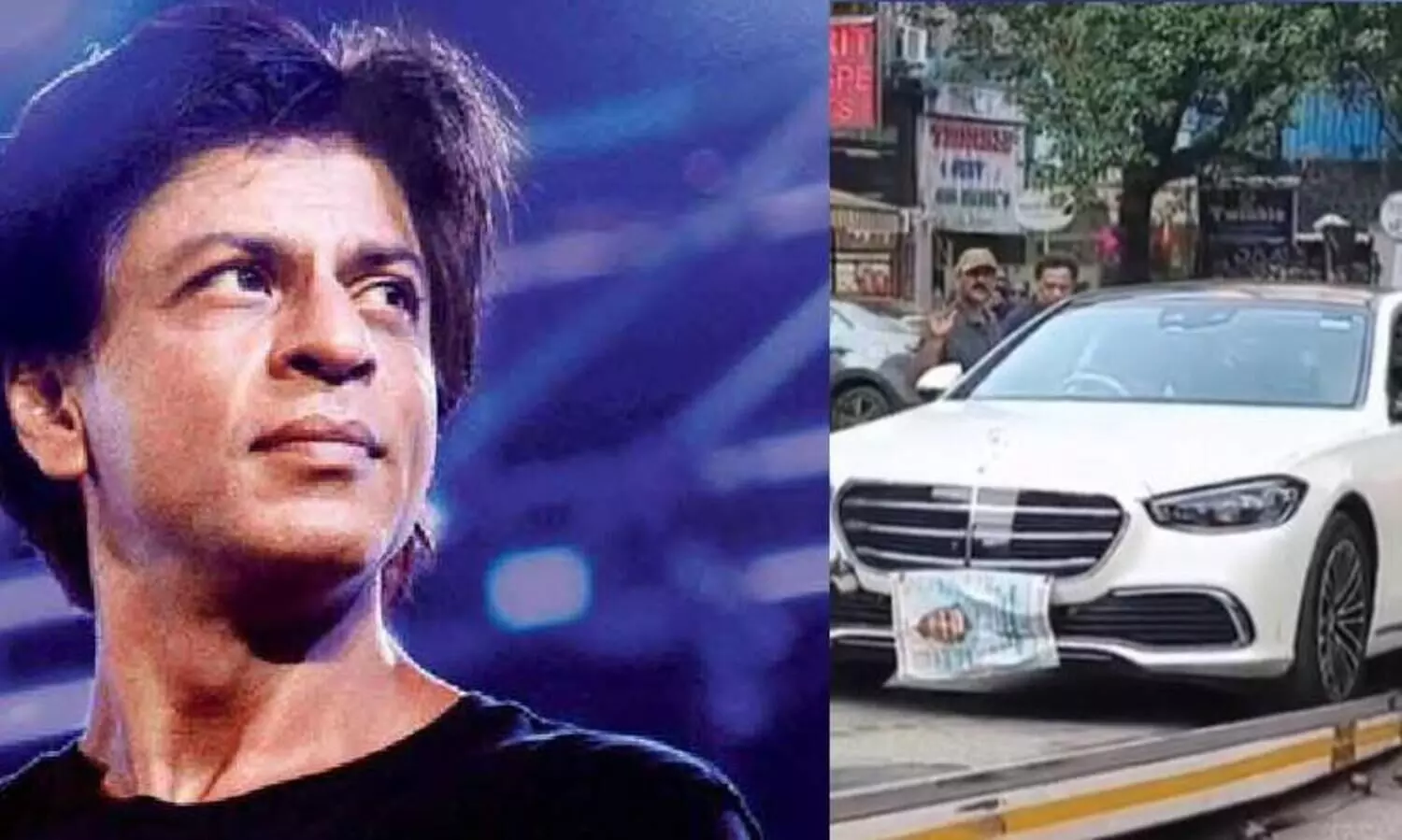 Shah Rukh Khans expensive Mercedes Benz  towed
