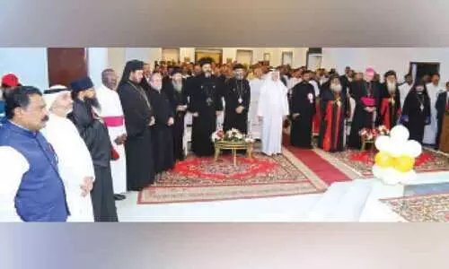 കാ​തോ​ലി​ക്ക ബാ​വ സ​ഭാ​നേ​തൃ​ത്വ​ങ്ങ​ളു​മാ​യി  കൂ​ടി​ക്കാ​ഴ്ച ന​ട​ത്തി